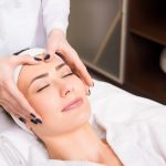 Woman getting PRP skincare treatment