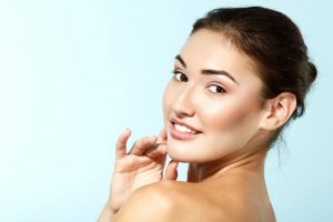 Woman with fresh, clean skin. 